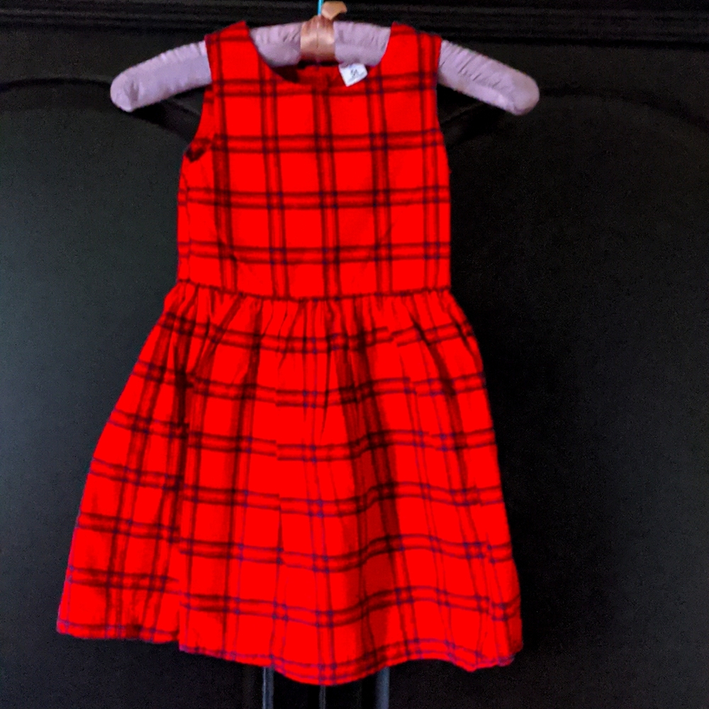 🎀, 5T, Carter's red and black 100% cotton dress